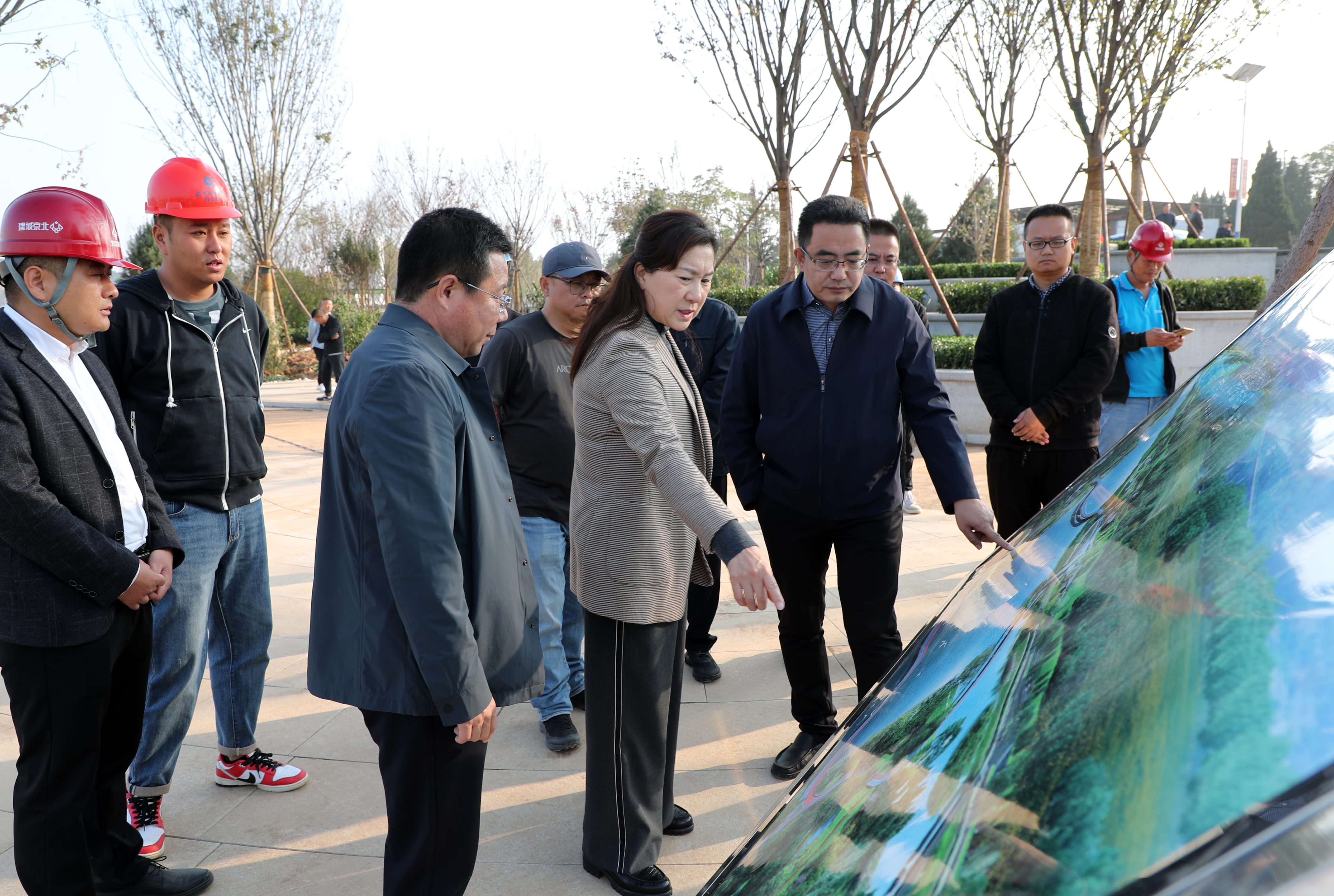 任彩虹深入嘉峰镇郑庄镇调研督导重点工程项目